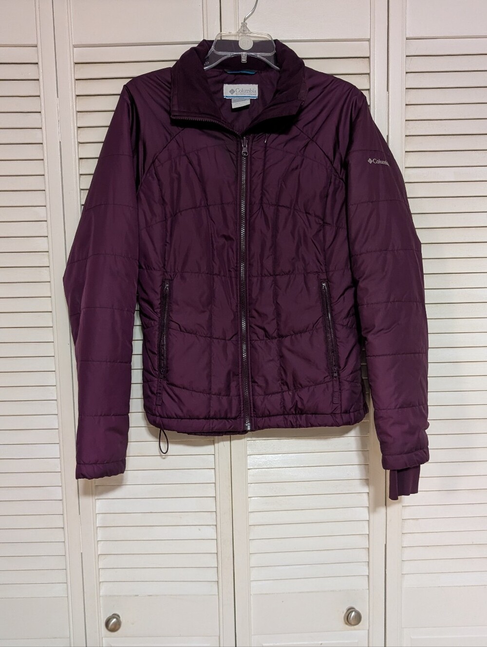 Columbia Purple Quilted Interchange Jacket Liner Women’s Large